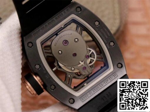 Richard Mille RM052-01 1:1 Best Edition ZF Factory Black Ceramic Grey Skull Dial Swiss Movement - Image 3