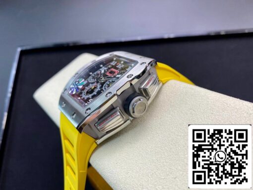 Richard Mille RM11 1:1 Best Edition KV Factory Titanium Yellow Strap - Image 6