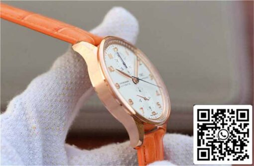 IWC Portuguese ZF Factory 1:1 Best Edition Orange Strap - Image 5