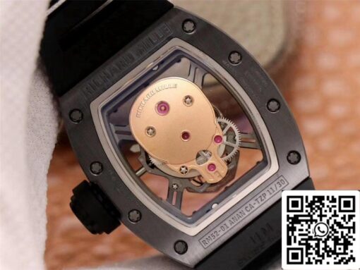 Richard Mille RM052-01 1:1 Best Edition ZF Factory Rose Gold Skull Dial Swiss Movement - Image 4