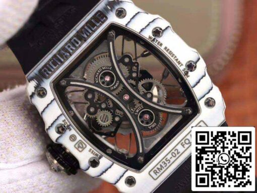 Richard Mille Pablo Mac Donough RM53-01 1:1 Best Edition Swiss ETA Imported mechanical movement Skeleton Dial Black rubber strap - Image 5