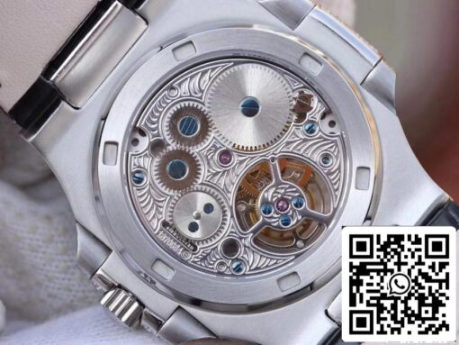 Patek Philippe Nautilus Jumbo 5711 R8 Factory 1:1 Best Edition Swiss Tourbillon White Dial - Image 7