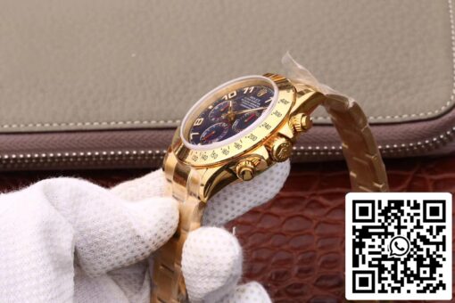 Rolex Daytona Cosmograph 116528 1:1 Best Edition JH Factory Yellow Gold Blue Dial - Image 4