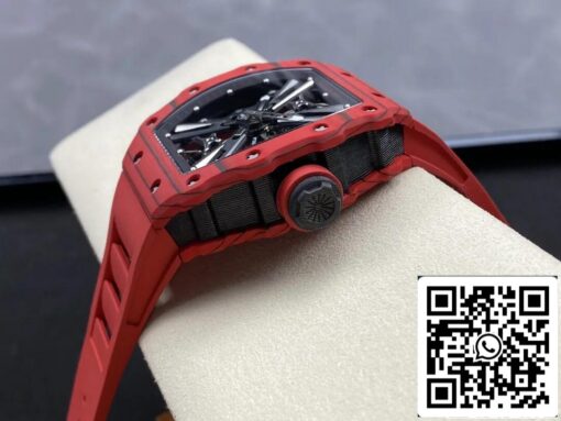 Richard Mille RM12-01 Tourbillon 1:1 Best Edition RM Factory Red Rubber Strap - Image 5