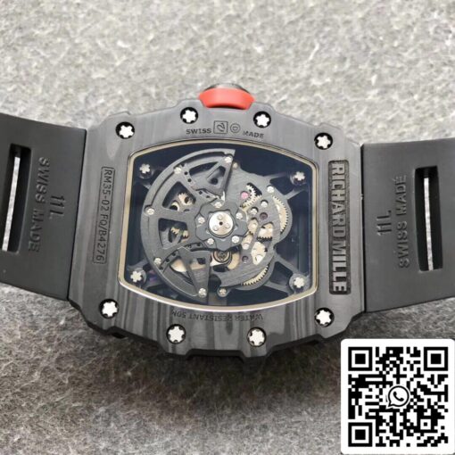 Richard Mille RM35-02 1:1 Best Edition KV Factory V3 Black Strap - Image 3