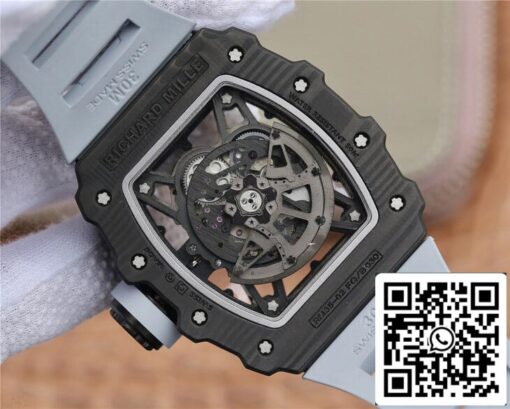 Richard Mille RM-035 KV Factory 1:1 Best Edition Black Carbon Fiber - Image 5