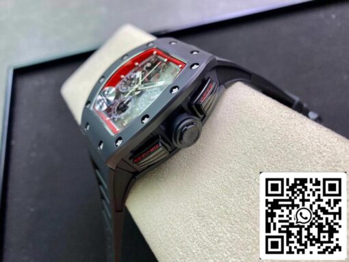 Richard Mille RM011 1:1 Best Edition KV Factory Ceramic Black Strap - 이미지 7