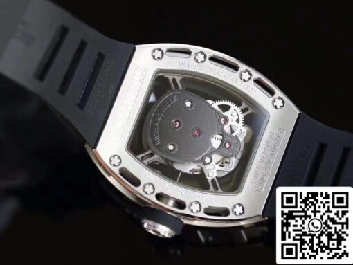 Richard Mille RM052 Z Factory 1:1 Best Edition Swiss ETA6T51 Black Dial with Skull - Image 3