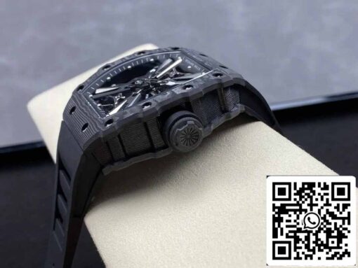 Richard Mille RM12-01 Tourbillon 1:1 Best Edition RM Factory Black Skeleton Dial - Image 5