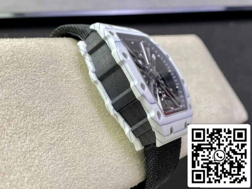 Richard Mille RM12-01 Tourbillon 1:1 Best Edition RM Factory White Carbon Fiber Case - Image 4