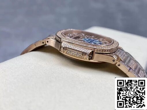 Patek Philippe Aquanaut 7118/1450R-001 1:1 Best Edition GR Factory Gold Diamond Dial - Image 5