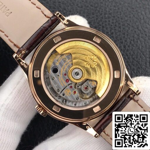 Patek Philippe Calatrava 5296R-001 1:1 Best Edition ZF Factory Rose Gold White Dial - Image 5