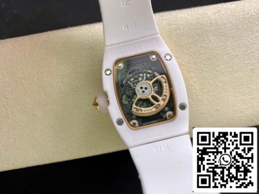 Richard Mille RM 07-01 1:1 Best Edition RM Factory Ceramic White Strap - Image 7