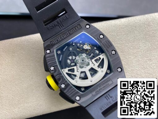 Richard Mille RM-011 1:1 Best Edition KV Factory Yellow Strap — изображение 4