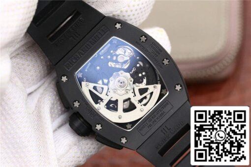 Richard Mille RM-011 1:1 Best Edition KV Factory Black Strap — изображение 6