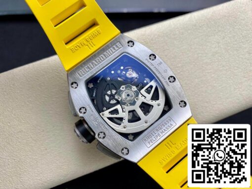 Richard Mille RM11 1:1 Best Edition KV Factory Titanium Yellow Strap - Image 7