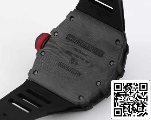 Richard Mille RM35-01 1:1 Best Edition BBR Factory Black Rubber Strap – Bild 4