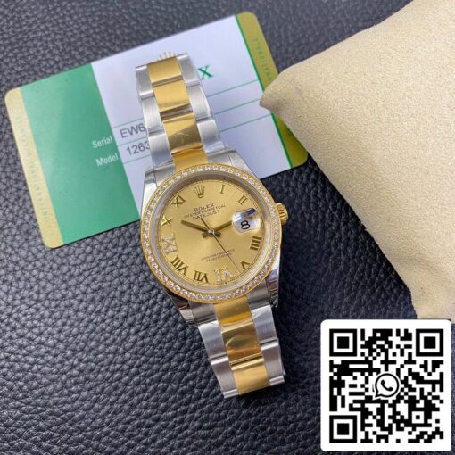 Rolex Datejust 126283 1:1 Best Edition EW Factory Yellow Gold - Image 4