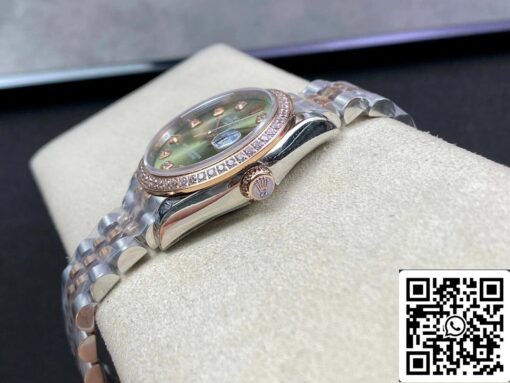 Rolex Datejust 31MM 1:1 Best Edition EW Factory Rose Gold Green Dial - Image 3