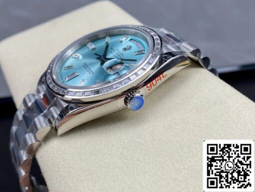 Rolex Day Date M228396TBR-0002 1:1 Best Edition GM Factory Ice Blue Dial - 이미지 3