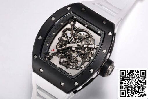 Richard Mille RM-055 1:1 Best Edition BBR Factory Black Ceramic Case - 이미지 3