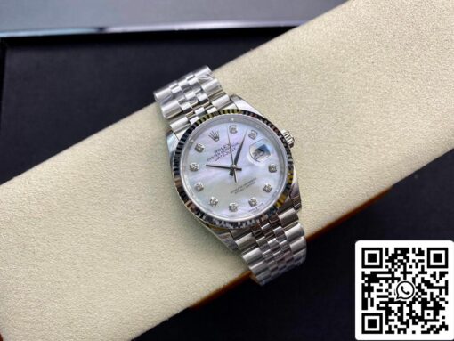 Rolex Datejust 178384-NG-63160 31MM 1:1 Best Edition EW Factory Silvery White Dial - Image 4