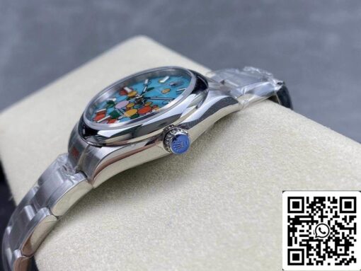 Rolex Oyster Perpetual M277200-0010 31MM 1:1 Best Edition EW Factory Turquoise Blue Dial - Image 4