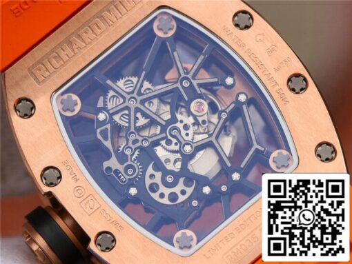 Richard Mille RM035 Americas KV Factory 1:1 Best Edition Orange Strap – Bild 4