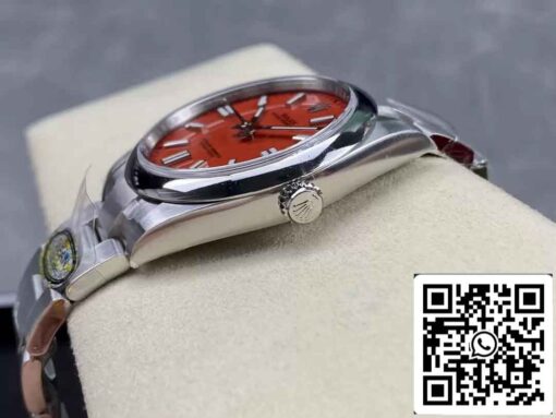 Rolex Oyster Perpetual M124300-0007 41MM 1:1 Best Edition Clean Factory Coral Red Dial - Image 8