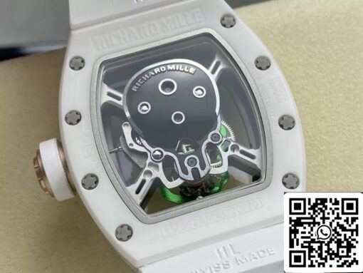 Richard Mille RM52-01 1:1 Best Edition YS Factory Green Skull Tourbillon Dial - Image 4