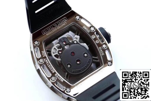 Richard Mille RM052 Z Factory 1:1 Best Edition Swiss ETA6T51 black strap - Image 3