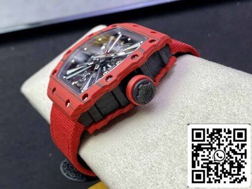 Richard Mille RM12-01 Tourbillon 1:1 Best Edition RM Factory Red Carbon Fiber Case - Image 4