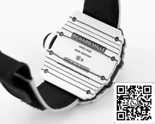 Richard Mille RM35-01 1:1 Best Edition BBR Factory White Carbon Fiber Case - Image 4