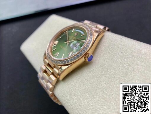 Rolex Day Date M228345RBR-0011 1:1 Best Edition EW Factory Green Dial - 이미지 3