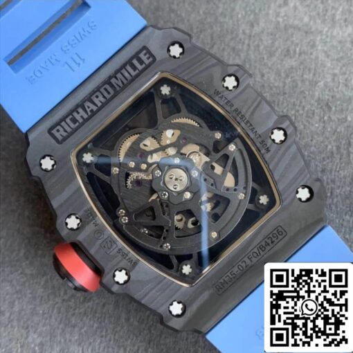 Richard Mille RM35-02 1:1 Best Edition KV Factory V3 Carbon Fiber Case - Image 4