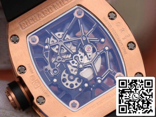 Richard Mille RM035 Americas KV Factory 1:1 Best Edition Rose Gold Black Strap – Bild 4