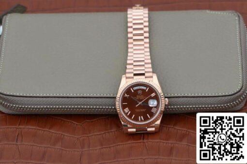 Rolex Day-Date 40mm 228235 EW Factory 1:1 Best Edition Swiss ETA3255 Brown Dial - 이미지 2