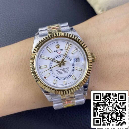 Rolex Sky Dweller M336933-0006 1:1 Best Edition Noob Factory V2 White Dial - Image 2