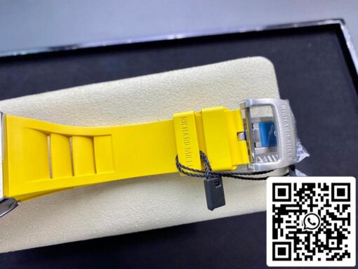 Richard Mille RM11 1:1 Best Edition KV Factory Titanium Yellow Strap - Image 8