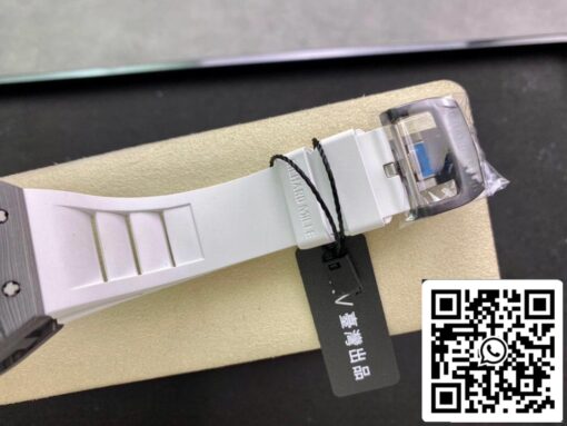 Richard Mille RM055 1:1 Best Edition KV Factory V2 White Rubber Strap - 이미지 7