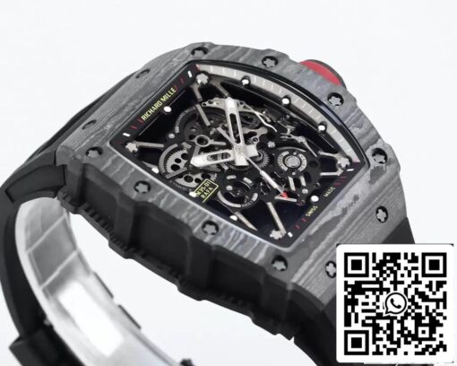 Richard Mille RM35-01 1:1 Best Edition BBR Factory Black Rubber Strap – Bild 2