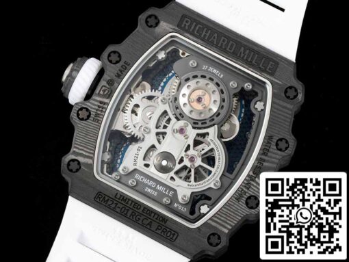 Richard Mille RM21-01 1:1 Best Edition RM Factory Tourbillon Carbon Fiber Bezel – Bild 3