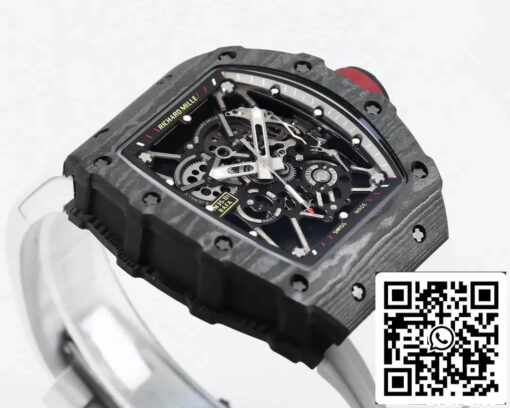 Richard Mille RM35-01 1:1 Best Edition BBR Factory White Rubber Strap - Image 3