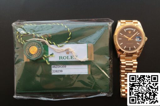 Rolex Day Date M228238-0004 1:1 Best Edition EW Factory Black Dial - 이미지 2