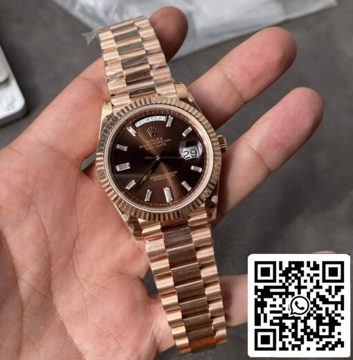 Rolex Day Date M228235-0003 1:1 Best Edition GM Factory V2 Chocolate Dial - 이미지 3