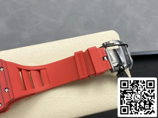 Richard Mille RM12-01 Tourbillon 1:1 Best Edition RM Factory Red Rubber Strap - Image 7