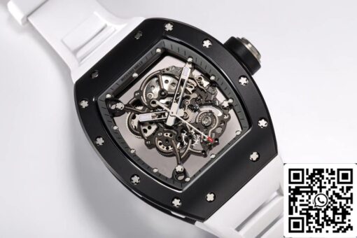 Richard Mille RM-055 1:1 Best Edition BBR Factory Black Ceramic Case - 이미지 2