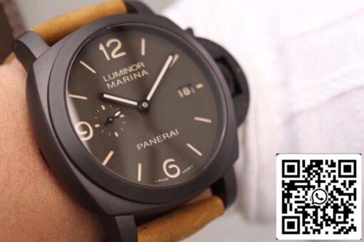 Panerai Luminor PAM386 VS Factory 1:1 Best Edition Swiss ETA P9000 Superlumed Gray Dial and Hands - Image 2