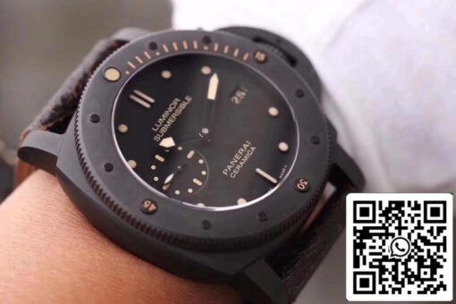 Panerai Luminor Submersible PAM508 VS Factory 1:1 Best Edition Swiss ETA P9000 Black Superlumed Dial - Image 2