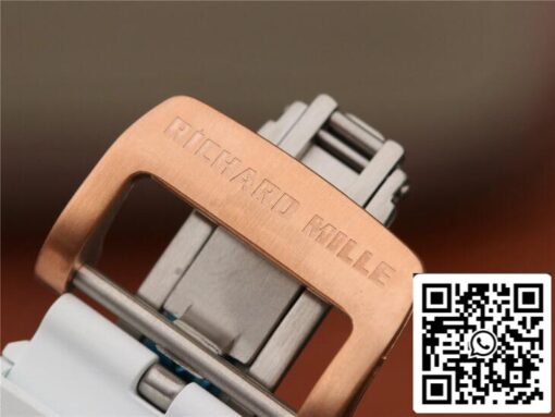 Richard Mille RM035 Americas KV Factory 1:1 Best Edition Rose Gold White Strap - Image 3